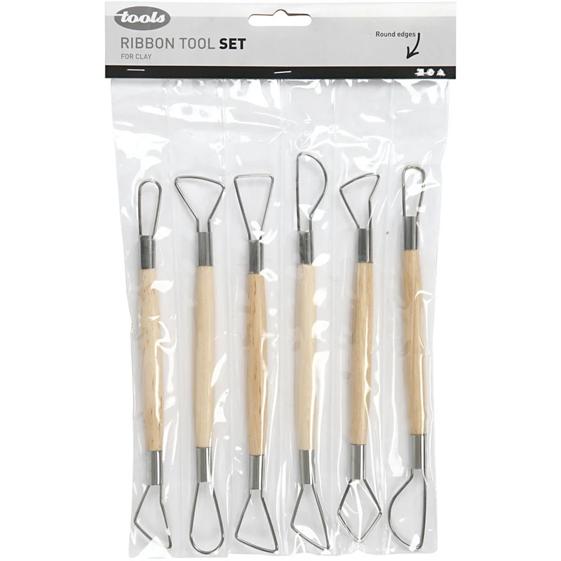 Ton-Schlingen, runde Kanten, L 20 cm, 6 Stk/ 1 Pck [HOB-10304]