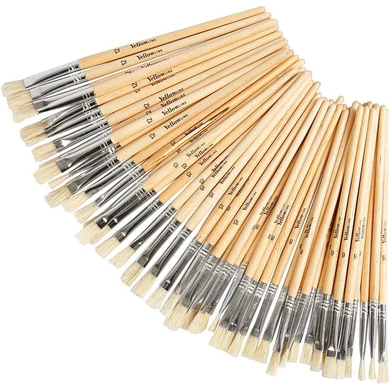 YellowLine Pinsel-Set, Nr. 6+8+10+12, 48 Stk/ 1 Pck [HOB-10251]
