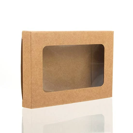Pappschachteln mit Fenster 7x1.4x10.3cm (25 Stück) [WKRG275]