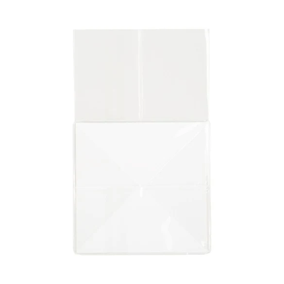 Blockbodenbeutel 10.2x10.2x17.8cm Transparent mit Bodenblatt (100 Stück) [FGPB9]
