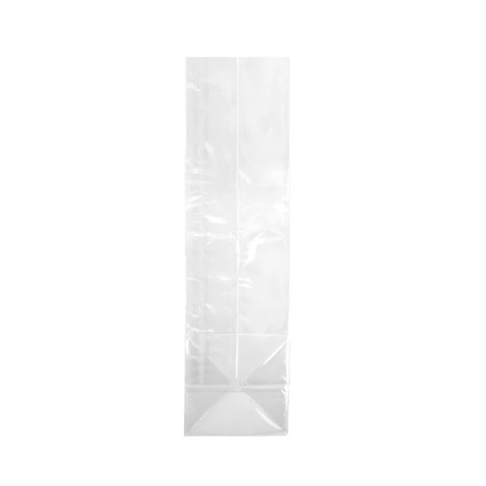 Blockbodenbeutel 12,7x12,7x46,4cm Klarsicht (100 Stück) [FG21]