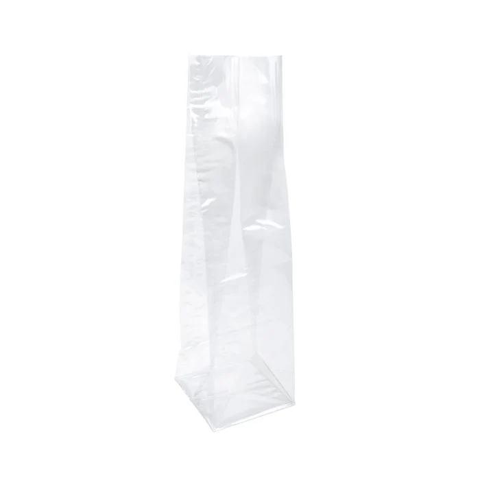 Blockbodenbeutel 12,7x12,7x46,4cm Klarsicht (100 Stück) [FG21]