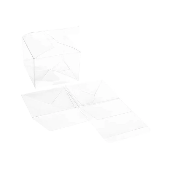 Klarsichtschachteln 10.2x10.2x7.6 cm mit Automatikboden (25 Stück) [PLB333]