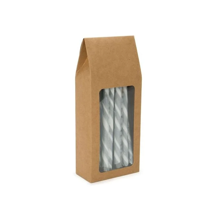 Pappschachteln mit Fenster 9x4.5x21.5cm (25 Stück) [FS328]