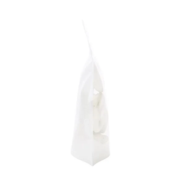 Standbodenbeutel Reispapier Transparent/Weiß 10.2x6x15.2cm | 57 Gramm (100 Stück) [ZBGR2WC]