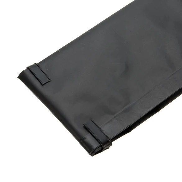 Verschluss-Streifen Klebend 14cm Schwarz (100 Stück) [TT5BKD]