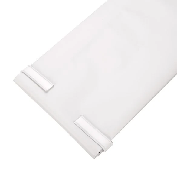 Verschluss-Streifen Klebend 14cm Weiß (100 Stück) [TT5WHD]