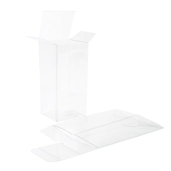 Klarsichtschachteln 5.6x5.6x12cm mit Automatikboden (25 Stück) [PLB334]