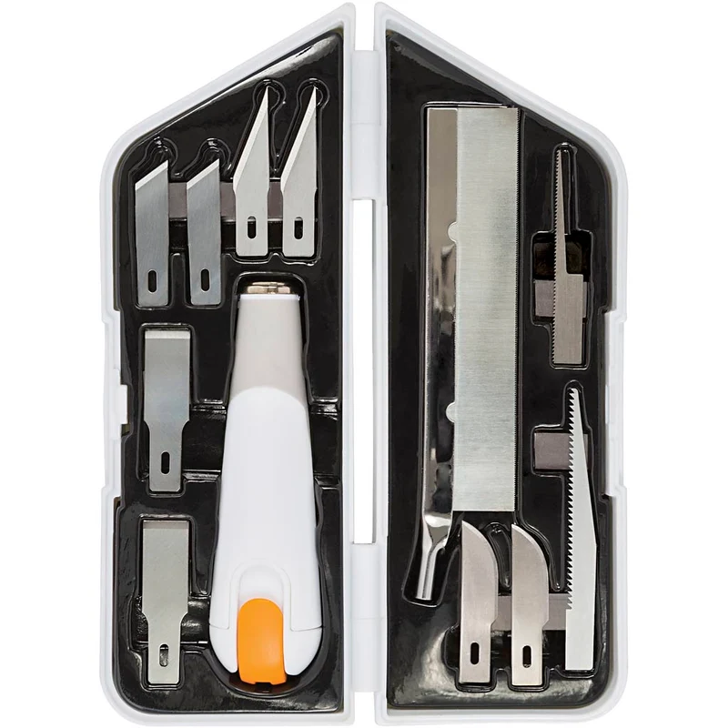 Fiskars Messer-, Meißel- und Säge-Set, L 15 cm, B 3 cm, 1 Set [HOB-1024385]