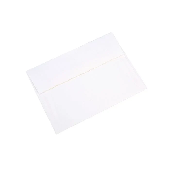 Umschläge mit gezackten Kanten Weiß 16.5x12cm Neenah Teton (50 Stück) [EN10]
