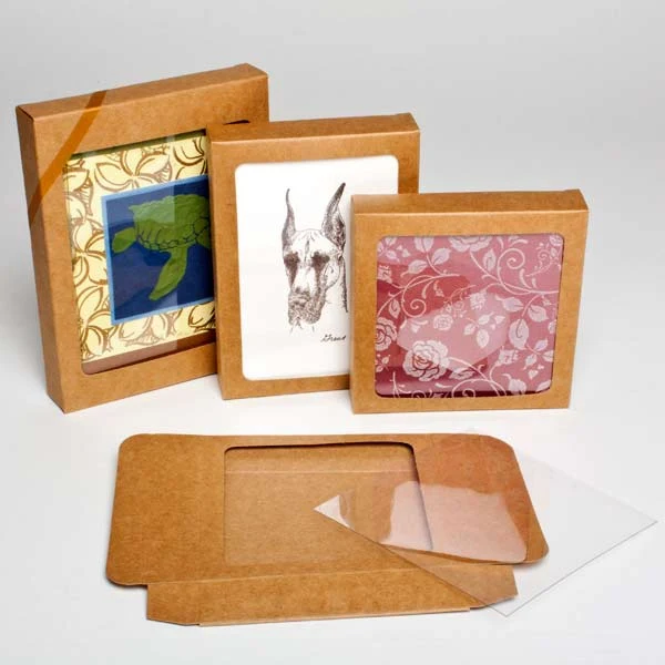 Pappschachteln mit Sichtfenster 13.7x2.2x18.7cm (25 Stück) [WKR266]