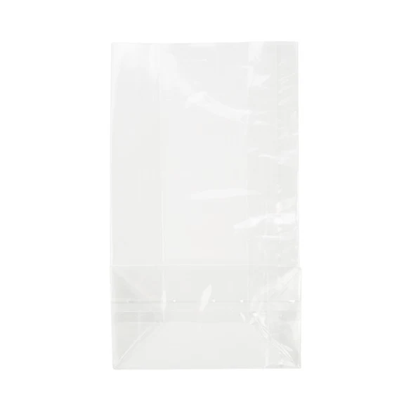 Blockbodenbeutel 11,4x6,4x20,3cm Klarsicht (100 Stück) [FG19]
