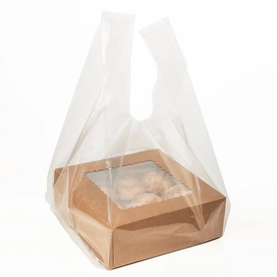 Polytragetaschen Transparent 25.4x22.9x52.1cm (100 Stück) [CHB1]