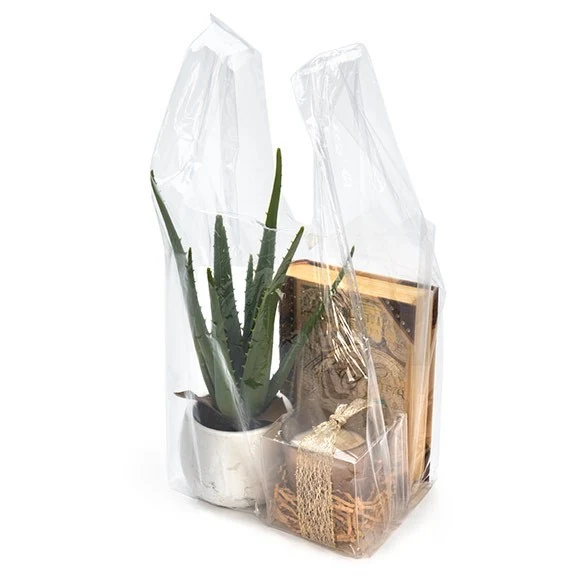 Polytragetaschen Transparent 25.4x22.9x52.1cm (100 Stück) [CHB1]