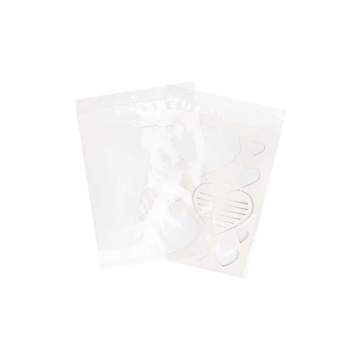 Druckverschlussbeutel mit Aufhängeloch 23x30.5cm Transparent PP 75 Mikron (100 Stück) [Z3R912]