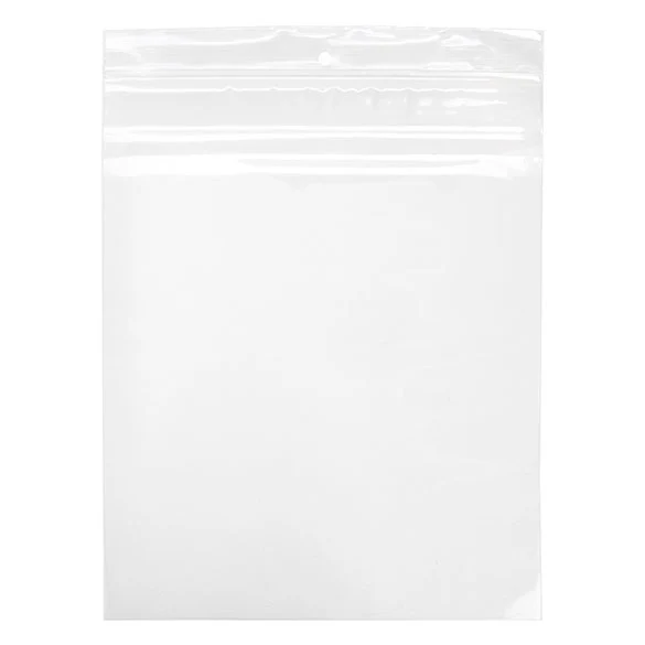 Druckverschlussbeutel mit Aufhängeloch 20.5x25.5cm Transparent PP 75 Mikron (100 Stück) [Z3R810]