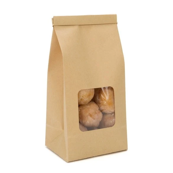 Kraftbeutel Braun wiederverschließbar 8,6x6,4x19,7cm (100 Stück) [TTW1K]
