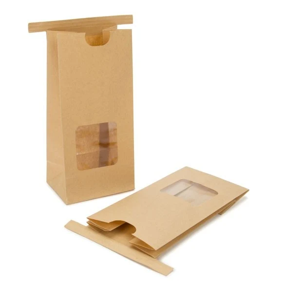 Kraftbeutel Braun wiederverschließbar 8,6x6,4x19,7cm (100 Stück) [TTW1K]