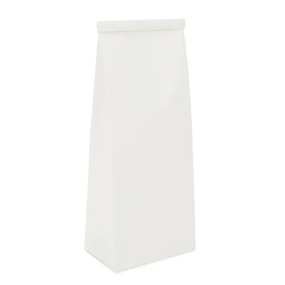 Kraftbeutel Weiß wiederverschließbar 10.8x6.4x26.7 cm (100 Stück) [TTB2W]