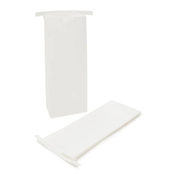 Kraftbeutel Weiß wiederverschließbar 10.8x6.4x26.7 cm (100 Stück) [TTB2W]