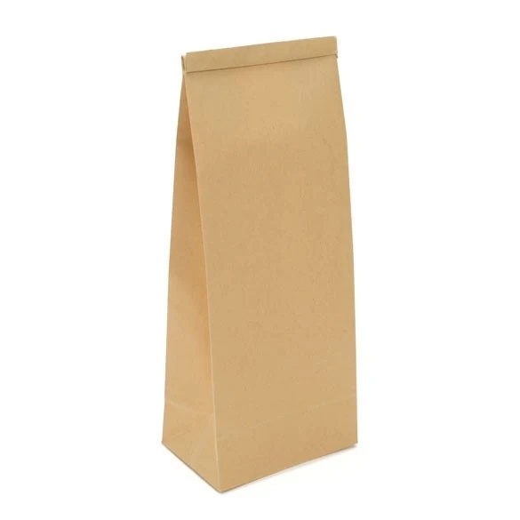 Kraftbeutel Braun wiederverschließbar 10.8x6.4x26.7cm (100 Stück) [TTB2K]