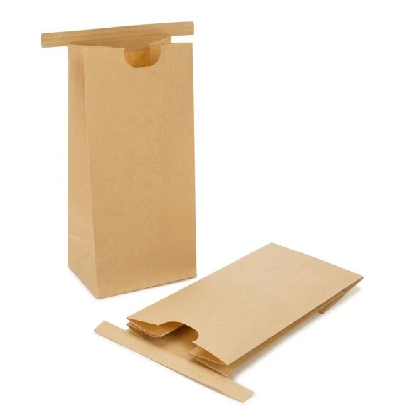 Kraftbeutel Braun wiederverschließbar 8,6x6,4x19,7cm (100 Stück) [TTB1K]