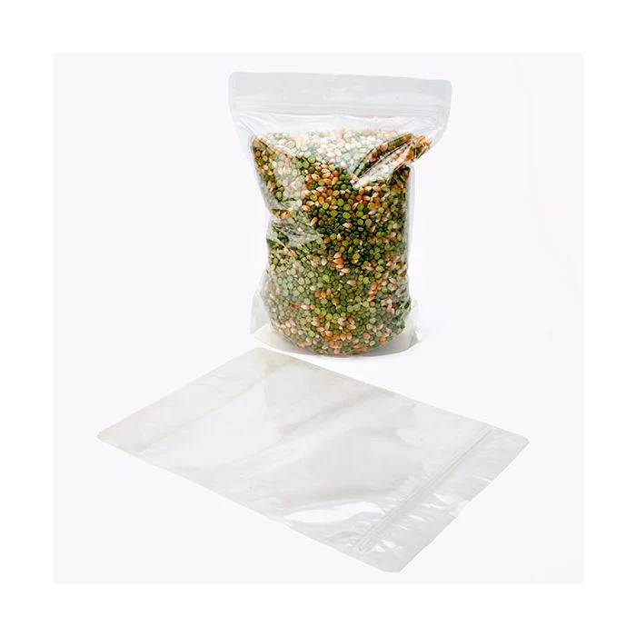 Standbodenbeutel Transparent 21x9x29cm | 510 Gramm (100 Stück) [ZBG5]