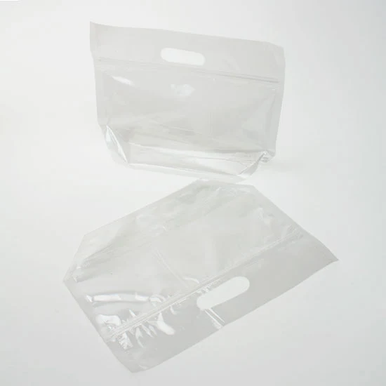 Polytragetaschen mit Griffen 27.9x10.3x15.2cm (100 Stück) [ZFG4]