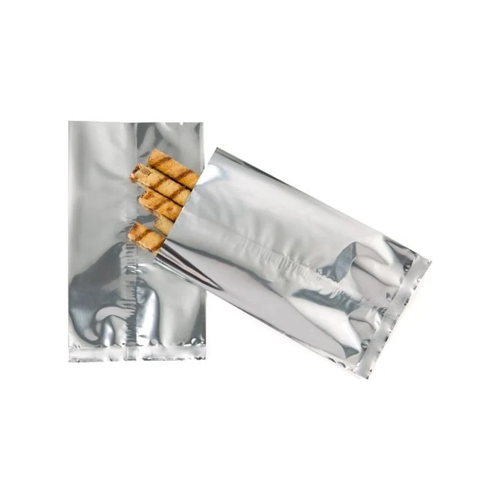 Plastikbeutel Silber 5x5,7cm Metallisiert und Verschweißbar (100 Stück) [SMB22QS]
