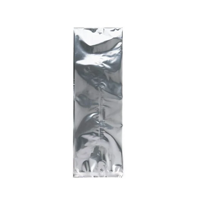 Plastikbeutel Silber 10.2x30.5cm Metallisiert und Verschweißbar (100 Stück) [SMB412S]