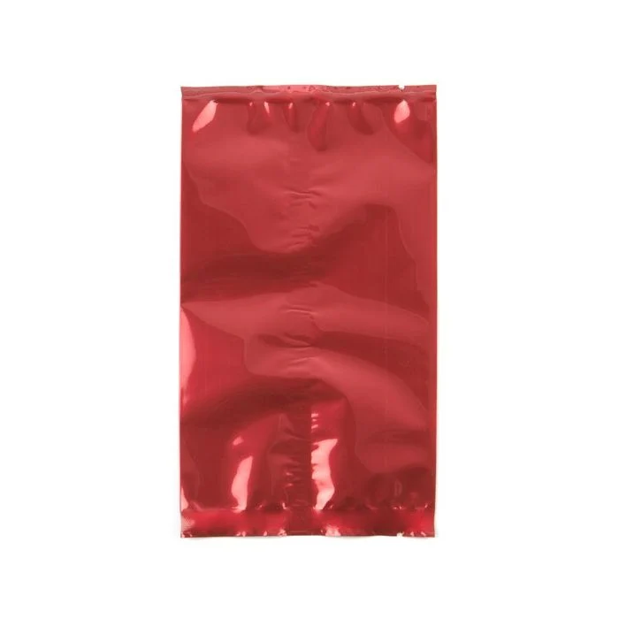 Plastikbeutel Rot 5x5.7cm Metallisiert und Verschweißbar (100 Stück) [SMB22QR]
