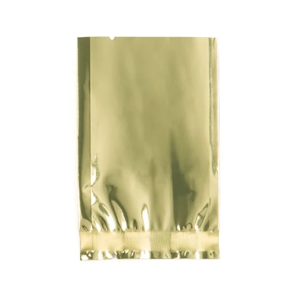 Plastikbeutel Gold 5x7.5cm Metallisiert und Verschweißbar (100 Stück) [SMB23SG]