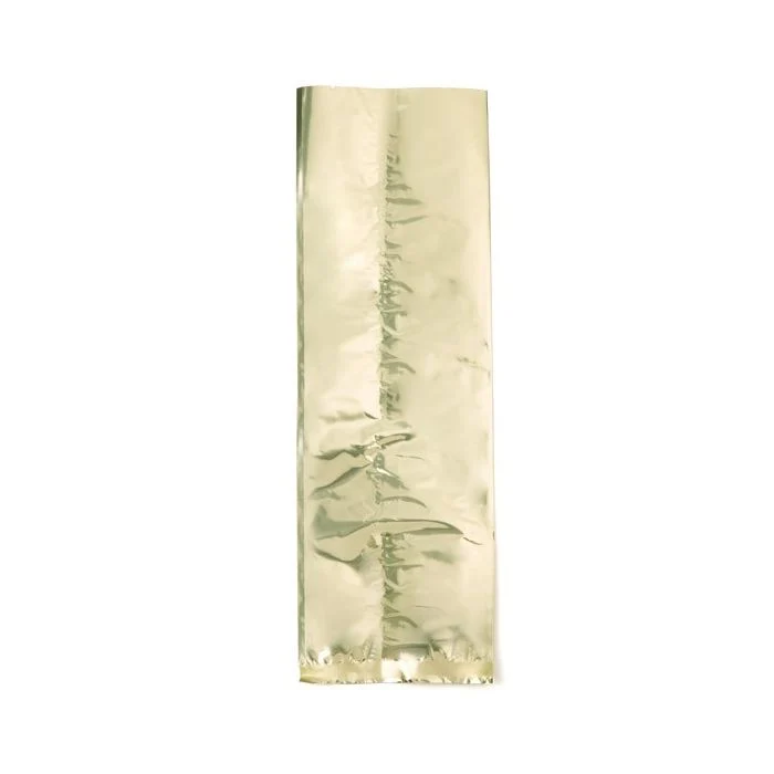 Plastikbeutel Gold 10.2x30.5cm Metallisiert und Verschweißbar (100 Stück) [SMB412G]