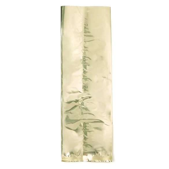 Plastikbeutel Gold 10.2x30.5cm Metallisiert und Verschweißbar (100 Stück) [SMB412G]