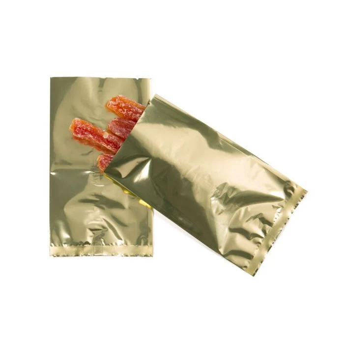 Plastikbeutel Gold 9.5x16cm Metallisiert und Verschweißbar (100 Stück) [SMB3X6QG]