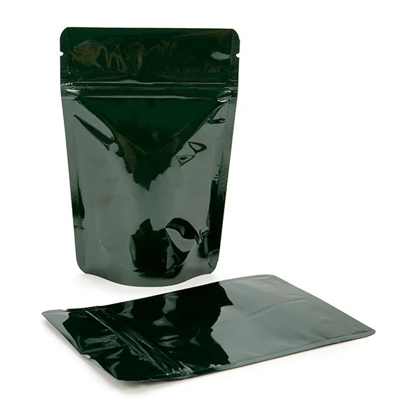 Standbodenbeutel Grün 10.2x6x15.2cm | 57 Gramm (100 Stück) [ZBGM2HG]
