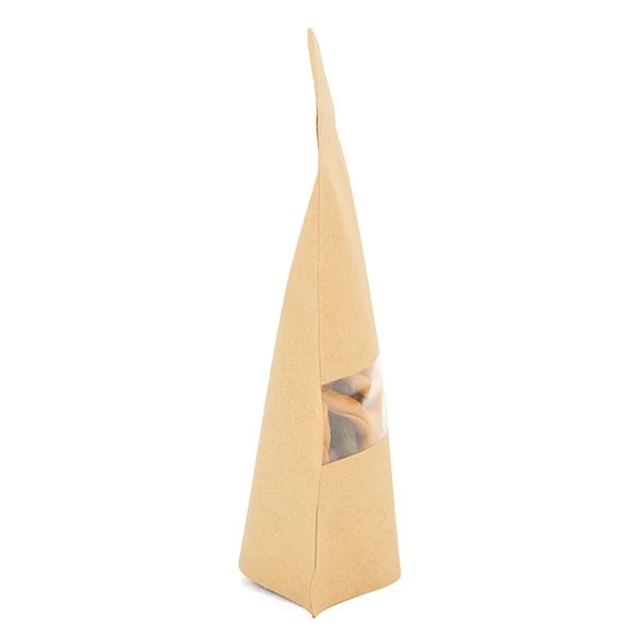 Standbodenbeutel Kraft 13x7x20.5cm | 110 Gramm (100 Stück) [ZBGW3K]