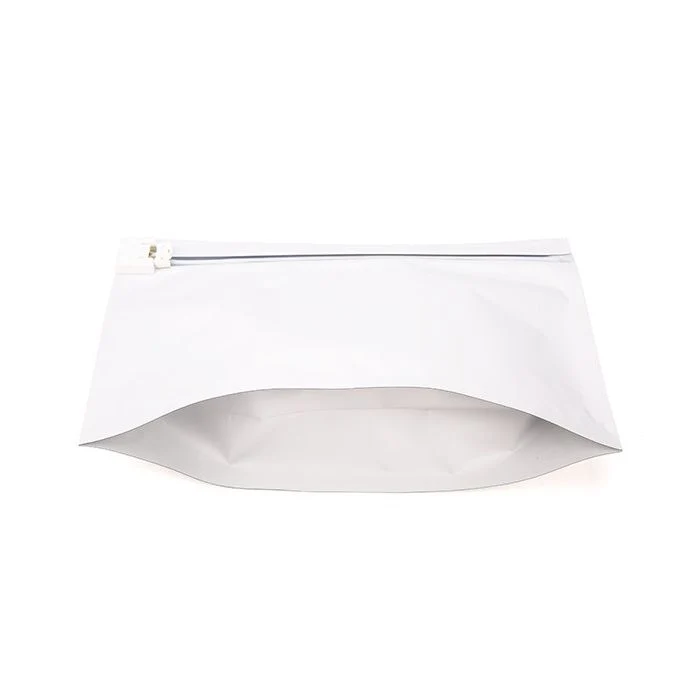 Kunststoffbeutel Weiß 20,3x6,2x15,2cm mit Kindersicherer Verschluss (10 Stück) [CRZ68W]