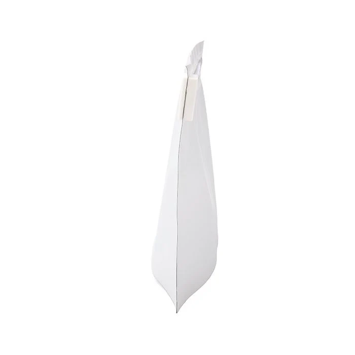 Kunststoffbeutel Weiß 20,3x6,2x15,2cm mit Kindersicherer Verschluss (10 Stück) [CRZ68W]
