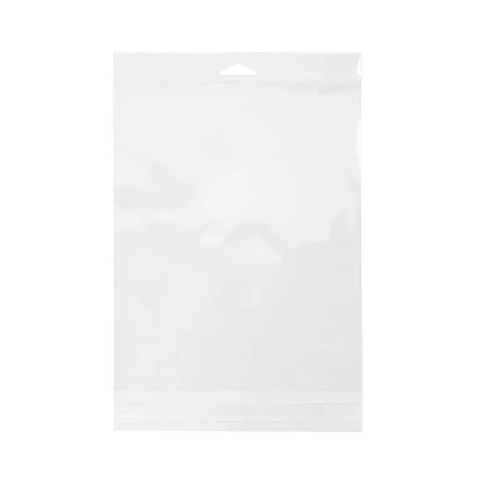 Headerbeutel Transparent 18.9x23.5cm Wiederverschließbar (100 Stück) [HB79]