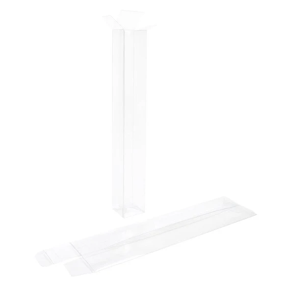 Klarsichtschachteln 4.1x4.1x31.1cm mit Automatikboden (25 Stück) [PLB332]