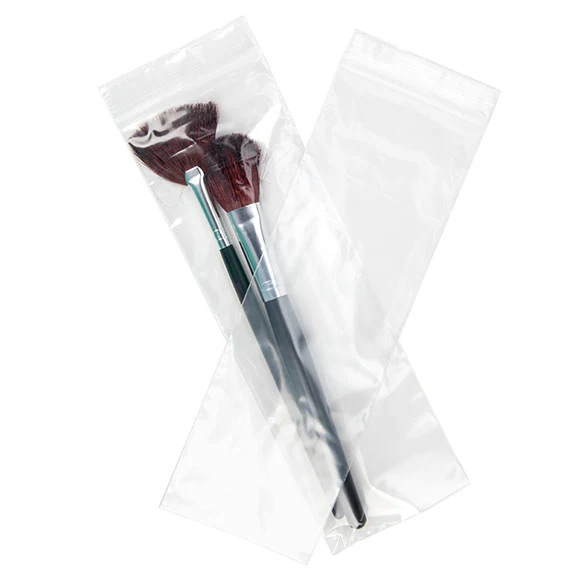 Druckverschlussbeutel Transparent 7.5x23cm PE 50 Mikron (100 Stück) [2PE39]