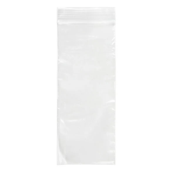 Druckverschlussbeutel Transparent 7.5x18cm PE 50 Mikron (100 Stück) [2PE37]