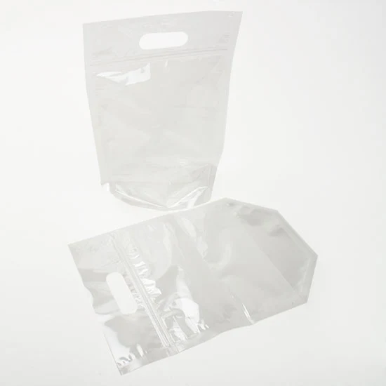 Polytragetaschen mit Griffen 20.3x10.3x22.5cm (100 Stück) [ZFG3]