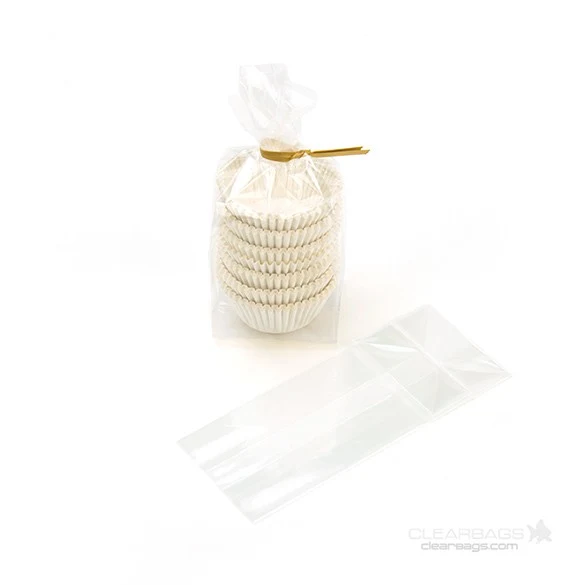 Blockbodenbeutel 5.1x3.8x12.7cm Transparent (100 Stück) [FGCC3]
