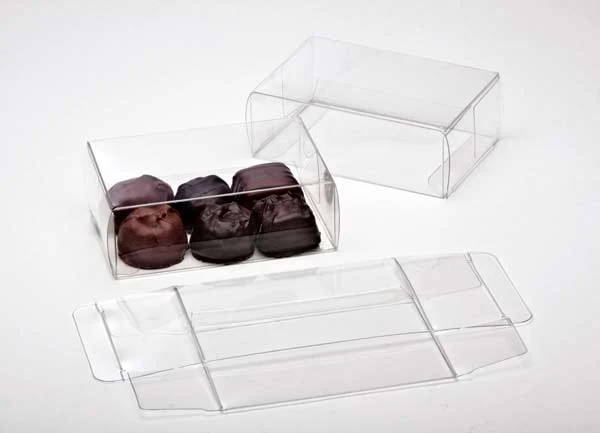 Klarsichtschachteln für Pralinen 7x3.7x10.5cm Lebensmittelecht (25 Stück) [FPB229]