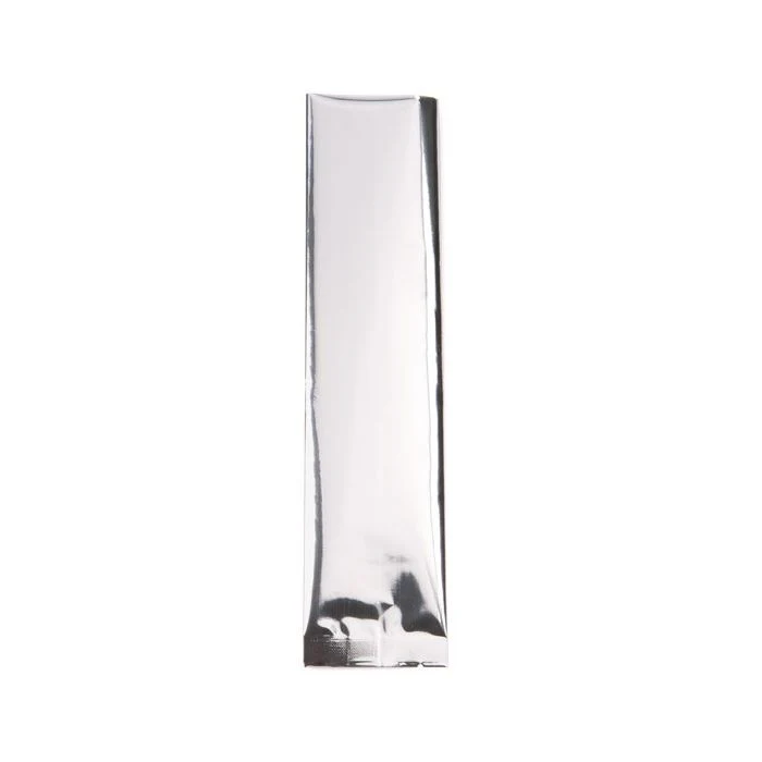 Kunststoffbeutel Silber 7.5x20.3cm Metallisiert und Verschweißbar (100 Stück) [SVP38S]