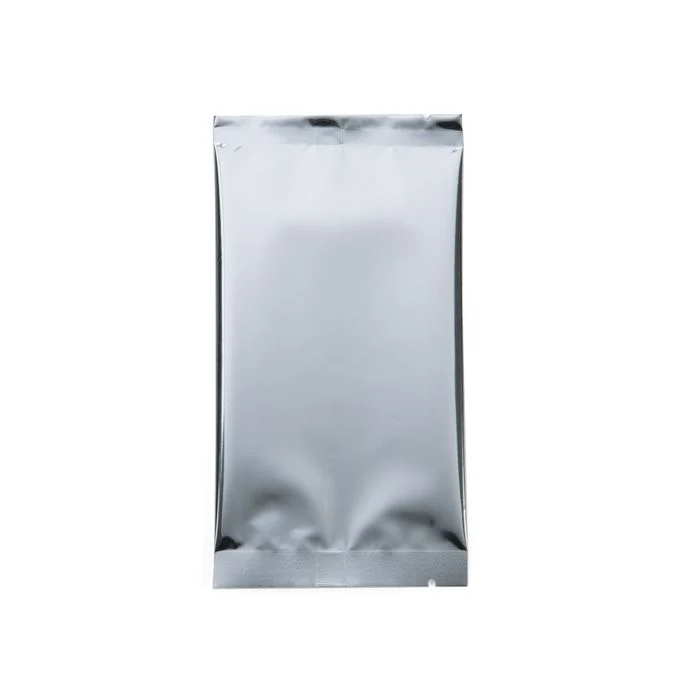 Kunststoffbeutel Silber 7,5x14cm Metallisiert und Verschweißbar (100 Stück) [SVP35HS]