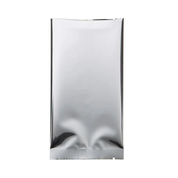Kunststoffbeutel Silber 7,5x14cm Metallisiert und Verschweißbar (100 Stück) [SVP35HS]