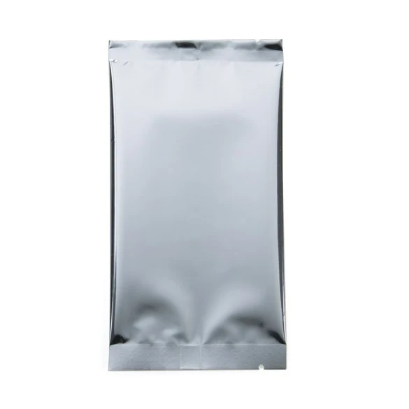 Kunststoffbeutel Silber 7,5x14cm Metallisiert und Verschweißbar (100 Stück) [SVP35HS]